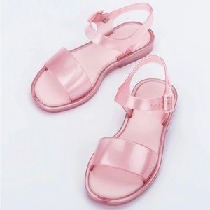 Mini Melissa Mar Sandal - Kids Pink/Glitter